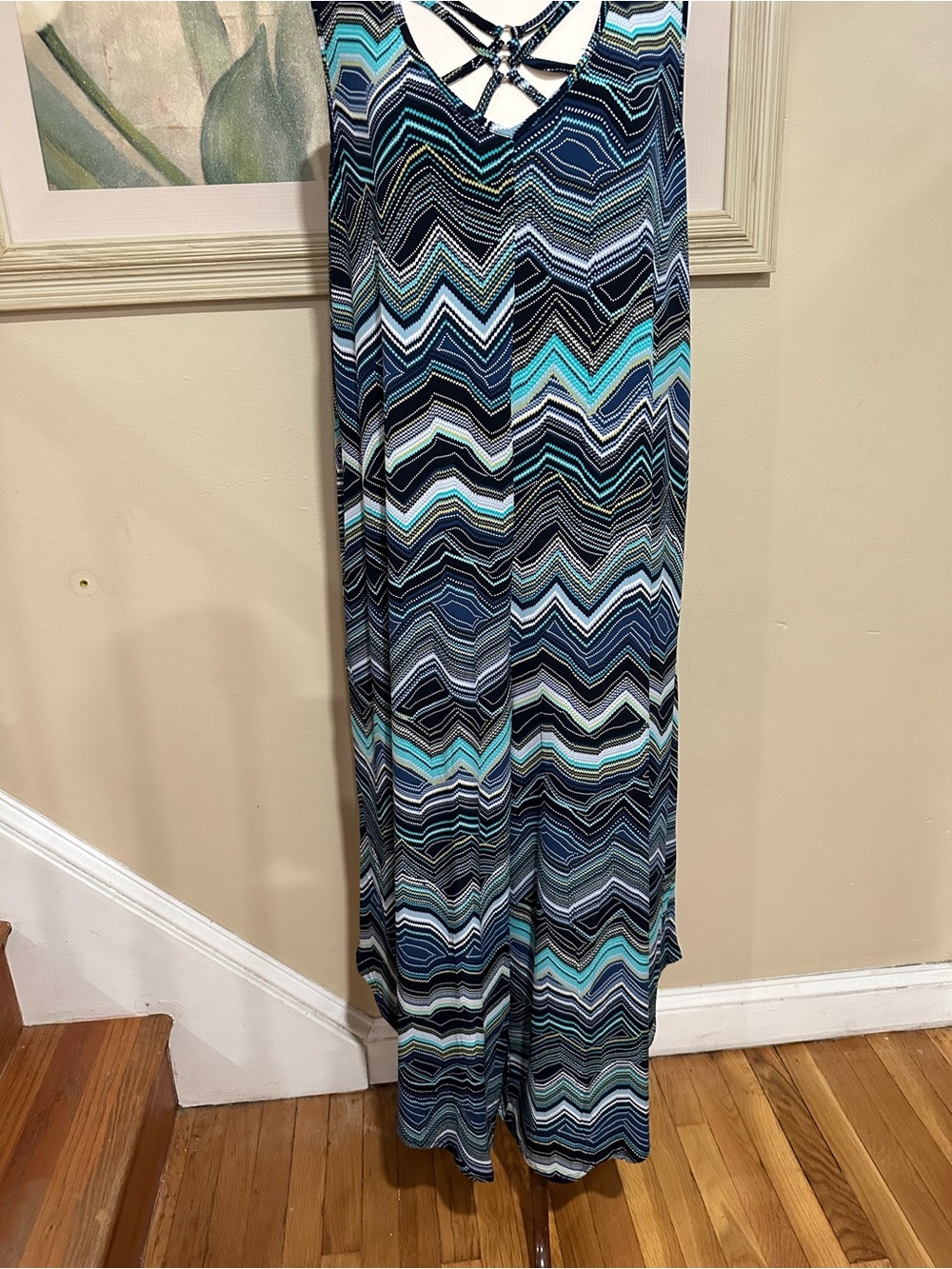 Sami & Jo Plus Size 2X Blue Jumpsuit with Pockets